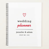 Coeur moderne minimal - Wedding planner (Devant)