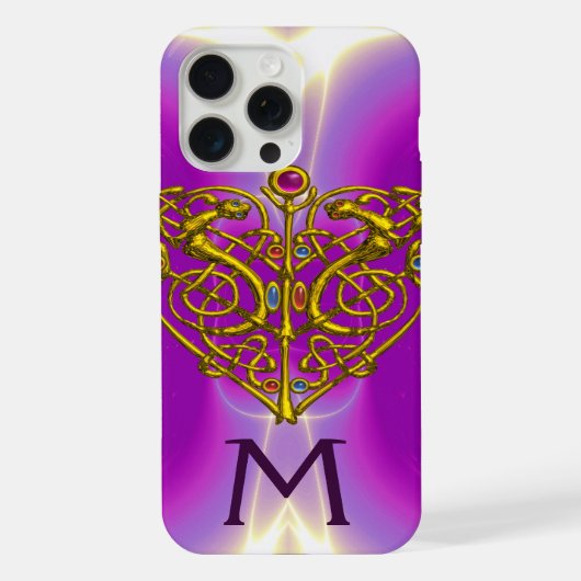 CŒUR MONOGRAMME HYPER VALENTINE Rose Fuchsia Viole (Verso)