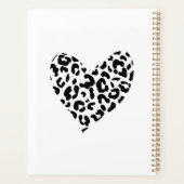 Coeur Motif léopard noir et blanc (Dos)