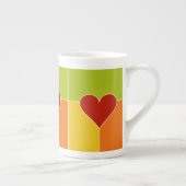 Coeur Motif mugs (Droite)