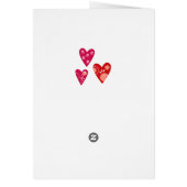 Coeur Motif rose rouge Valentines (Dos)