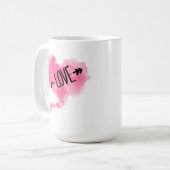 Cœur Nuage rose Tasse (Devant gauche)