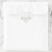 Cœur Octobre 3 Anniversaire Sticker (Sac)