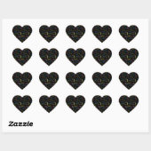 Cœur Octobre 4 Anniversaire Sticker (Feuille)