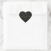 Cœur Octobre 4 Anniversaire Sticker (Sac)