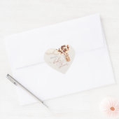 Cœur On Peut Attendre ! Sticker cardiaque baby shower (Enveloppe)