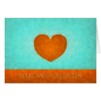 Coeur orange aquarelle San Heureux Valentin