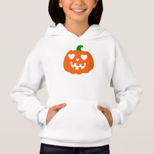 coeur orange halloween citrouille jack-o-lantern