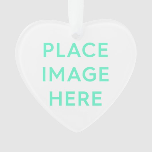 Coeur - Ornement acrylique (devant)