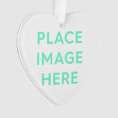 Coeur - Ornement acrylique (devant)