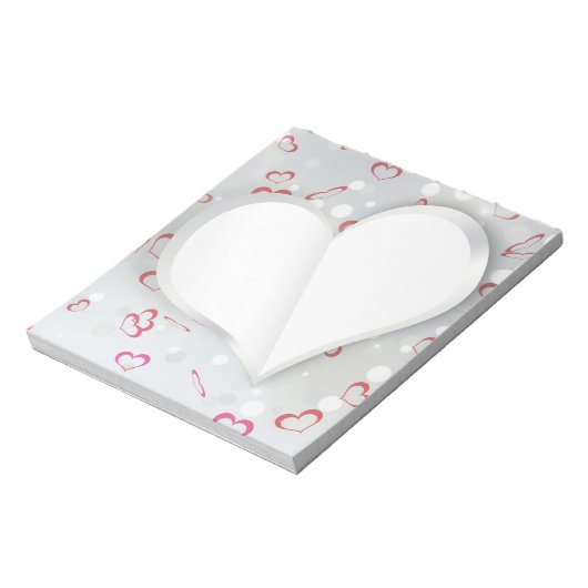 Coeur papier plié moderne - Bloc-notes (Tourné)