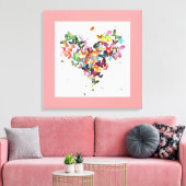 Coeur papillon - toile Imprimer - SRF (Insitu(Salon))