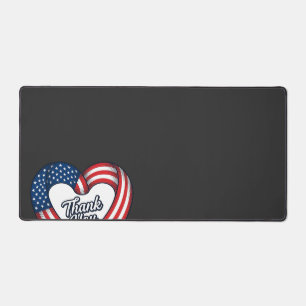 Cœur patriotique Merci Design vectoriel vintage_1