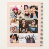 Coeur personnalisé Collage photo multiple Pink min (Dos)