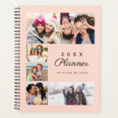 Coeur personnalisé Collage photo multiple Pink min (Devant)