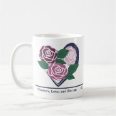 Coeur personnalisé de la Mug de Merch Rose (Gauche)