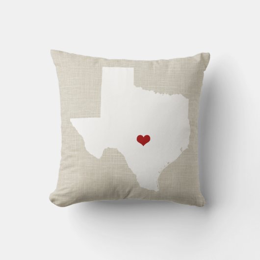 Coeur personnalisé par toile de Faux de coussin (Recto)