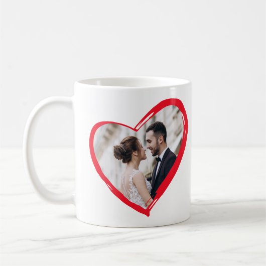 Coeur Photo Café Mug (Gauche)