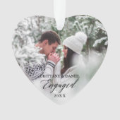 Coeur photo de couple de calligraphie moderne enga (devant)