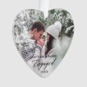 Coeur photo de couple de calligraphie moderne enga (devant)