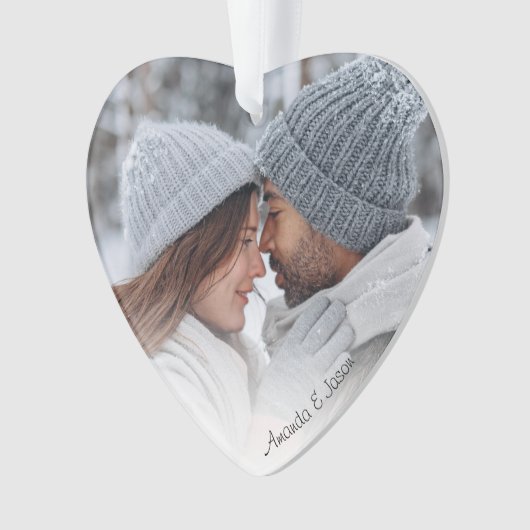 Coeur photo moderne minimal (devant)