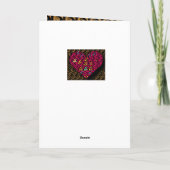 Coeur piégé romantique, carte Saint-Valentin (Dos)