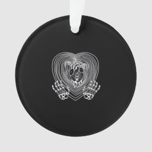 Coeur Pleurant En Blanc - Skeleton Coeurs Mains