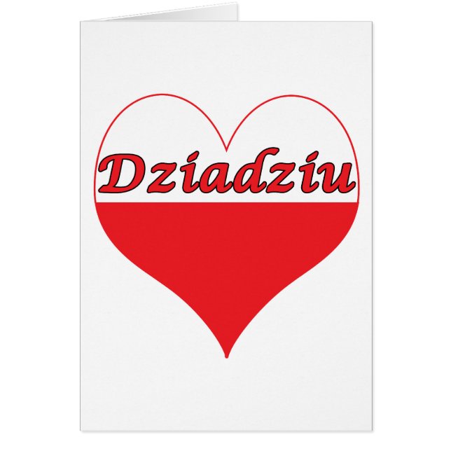 Coeur polonais Dziadziu (Devant)