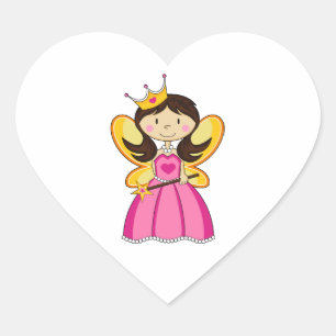 Cœur Princesse royale mignonne Heart Sticker