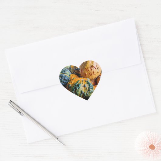 Cœur Pumpkin Heart Sticker (Enveloppe)