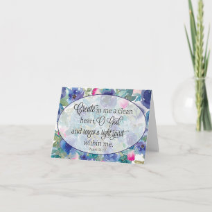 Cœur pur floral bleu et rose