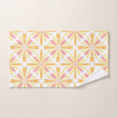 Coeur radial Sunburst Motif rose Jaune (Serviette à main)
