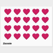 Cœur Râpe de papillon Abstraite. Sticker à poignet rose (Feuille)