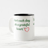 "Coeur reconnaissant - Mug Inspirationnel" (Devant gauche)