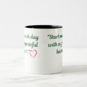 "Coeur reconnaissant - Mug Inspirationnel" (Centre)