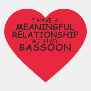 Cœur Relation significative Sticker Coeur Bassoon