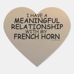 Cœur Relation significative Sticker Coeur de Corne Fran