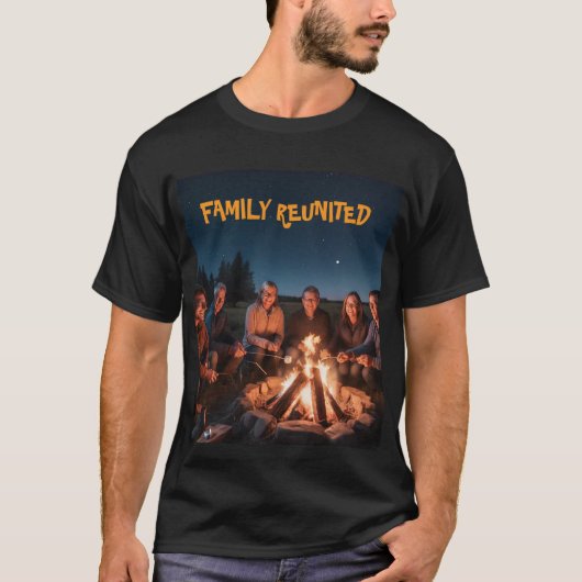 Coeur Réunion Night Mens Tshirt (Devant)