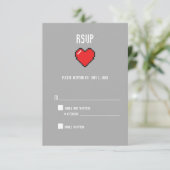 Cœur ringard 8 bits rsvp (Debout devant)