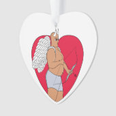 Coeur romantique avec un Cupide inhabituel (devant)