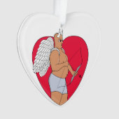 Coeur romantique avec un Cupide inhabituel (devant)