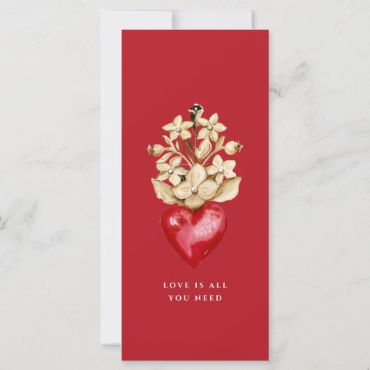 Coeur romantique | Menu du dîner (Dos)