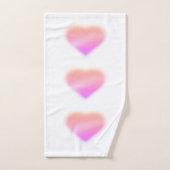 cœur rose (Serviette à main)
