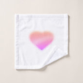 cœur rose (Gant de toilette)