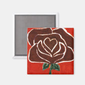 "Coeur Rose #7" Magnet floral (Recto/Verso)
