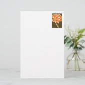 "Coeur Rose #8" Papeterie florale (Debout devant)