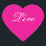 Coeur rose Aimer autocollants<br><div class="desc">Coeur rose Aimer autocollants ou enveloppes scellés</div>