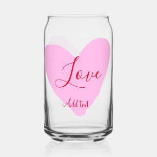 Coeur rose amour heureux texte Saint-Valentin roug