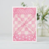 COEUR ROSE COUVERTURE 3.5x5 Carte plate / Rose / V (Debout devant)