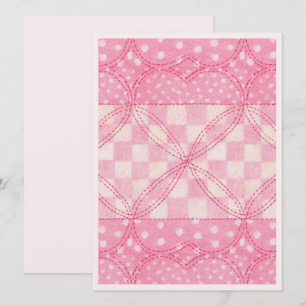 COEUR ROSE COUVERTURE 5.5x7.5 Carte / Rose / Verti